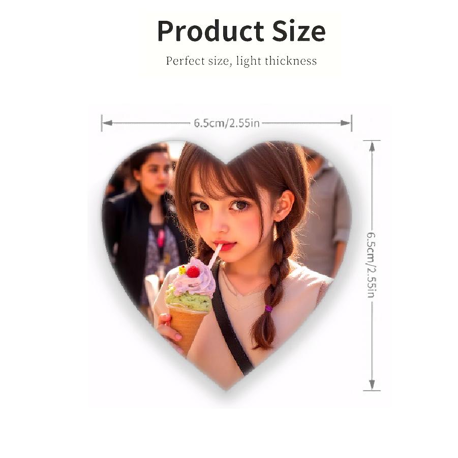 TEMU 1pz Magnete per Frigorifero Personalizzato con Foto, Regalo Fai da Te per Compleanno e Natale, Regalo di Anniversario, Decorazione Elegante,