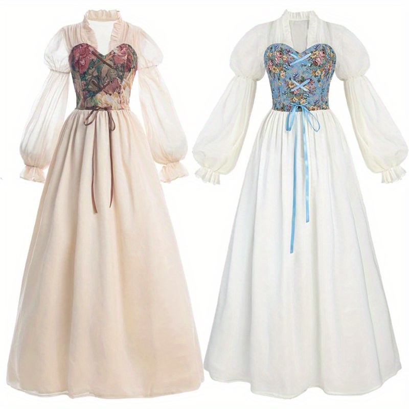 19th Century Dress Victorian Lady Tea Vintage Dress Edwardian Era