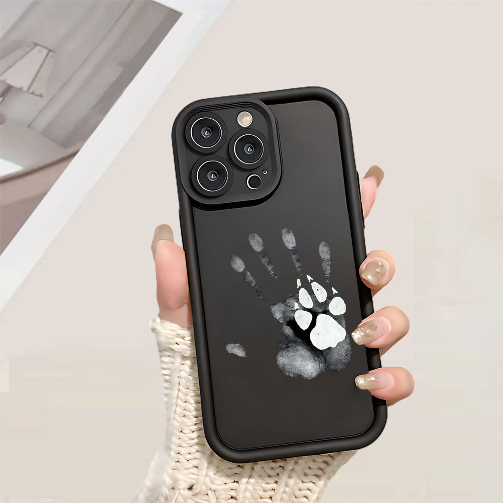 TEMU Phone Case - A Phone Case Featuring A Textured Design With Hand And , Designed To Be Thickened And Shock-proof. Compatible With Iphone Including