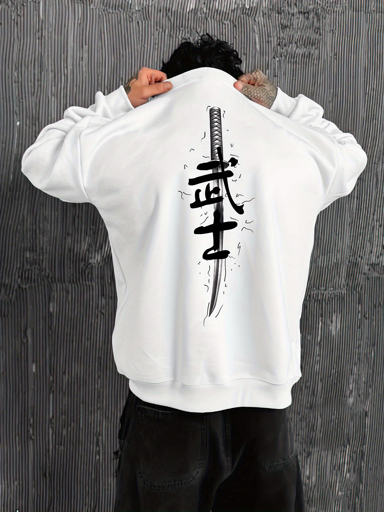 stampa giapponese felpa beige design Temu Italy