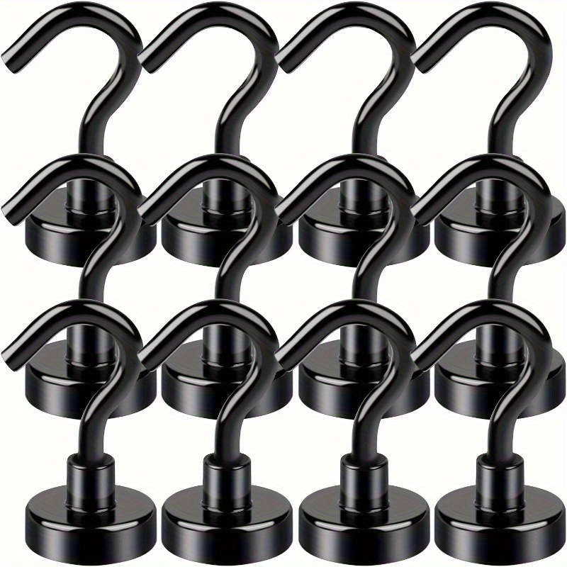 

6pcs Super Magnetic Hook- , Camping, Bbq, Kitchen, Refrigerator And Garage Walls, Essential For Families, Ideal Gift