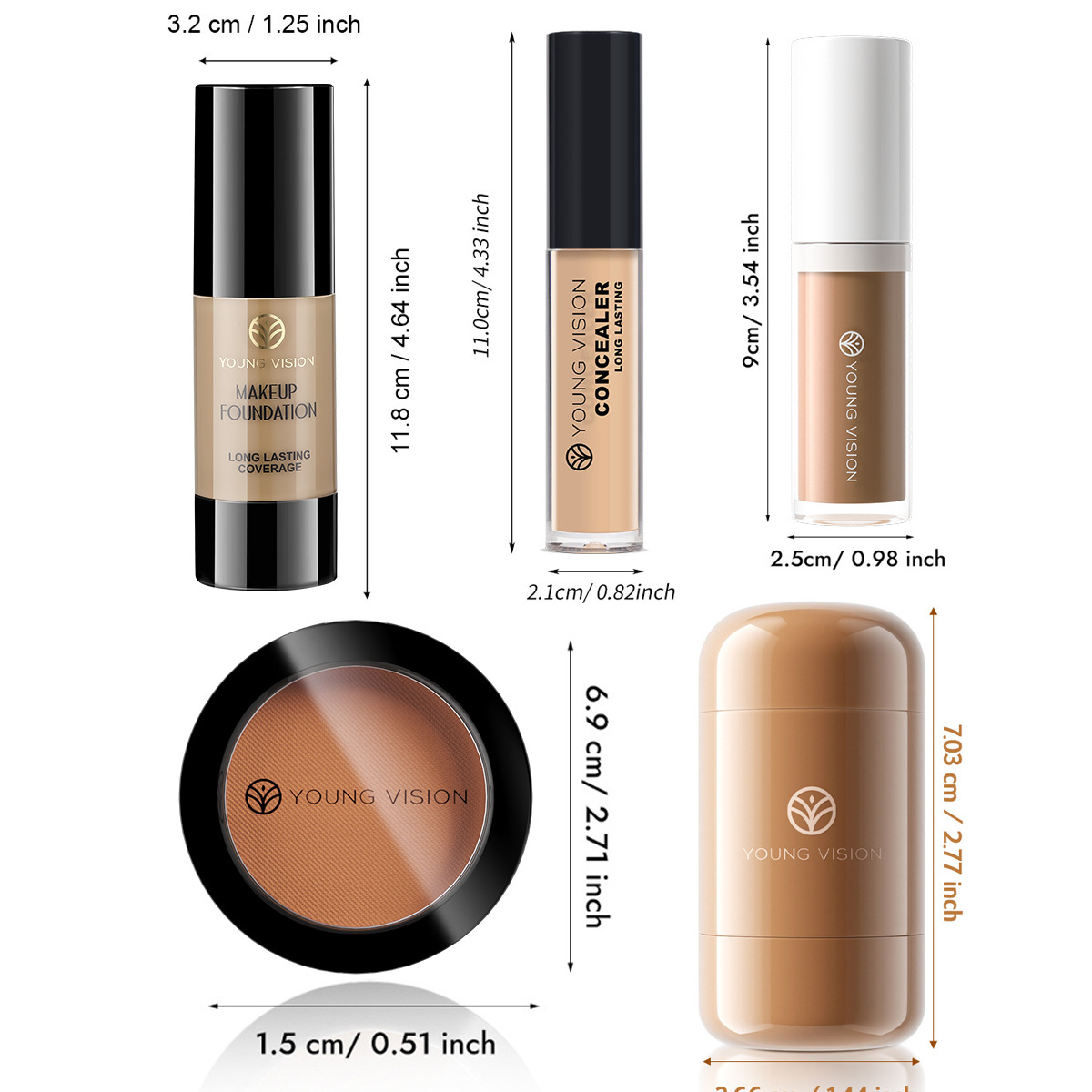 10 komada set za šminkanje lica s puderom, korektorom, konturom, rumenilom i mat bronzer prahom, uključuje 5 ružičastih četkica s kutijom s ogledalom, dugotrajni, prijenosni profesionalni set za šminkanje za žene, set za konturiranje, sveujedan set za šminkanje lica kao poklon