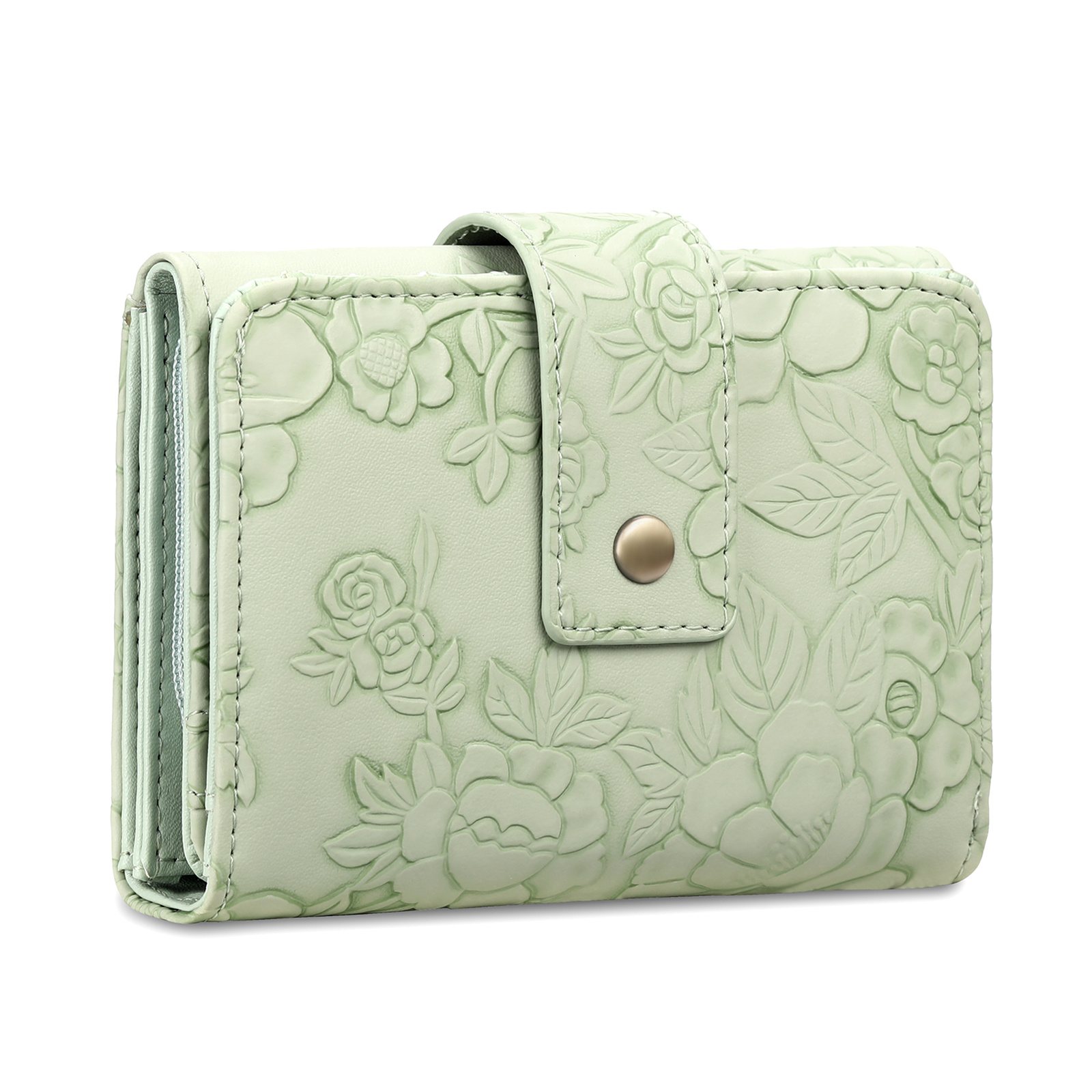 Vintage Print Women's Wallet With Multiple Card Slots And Zippered Coin Pocket, Multi-functional Purse For Daily Use