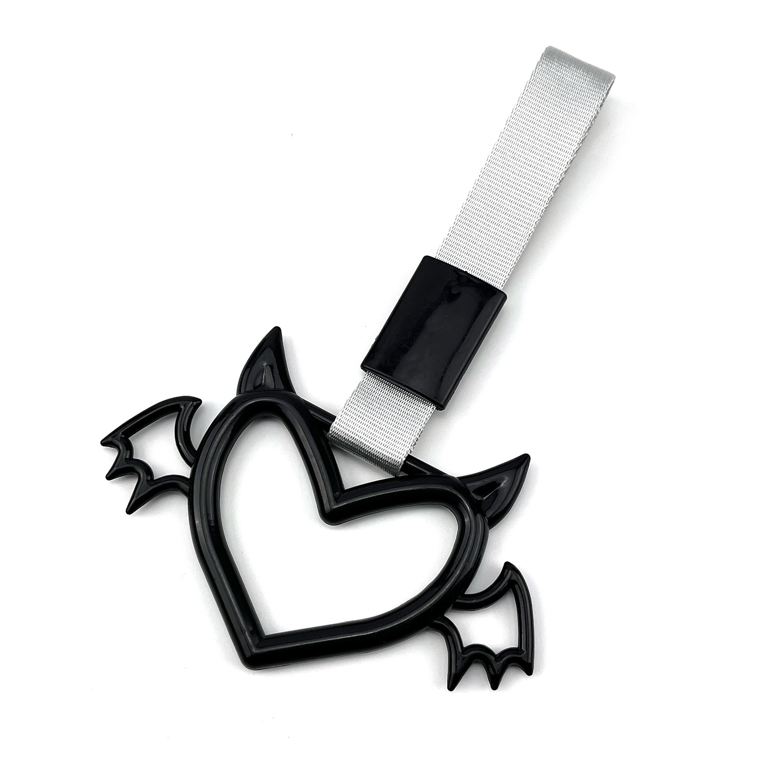 TEMU 1pc Pulling Rope Heart-shaped Ring Night Light Train Hand Strap Drifting Pendant Drifting Car Warning Sign Vehicle Trailer, Car Decoration Item