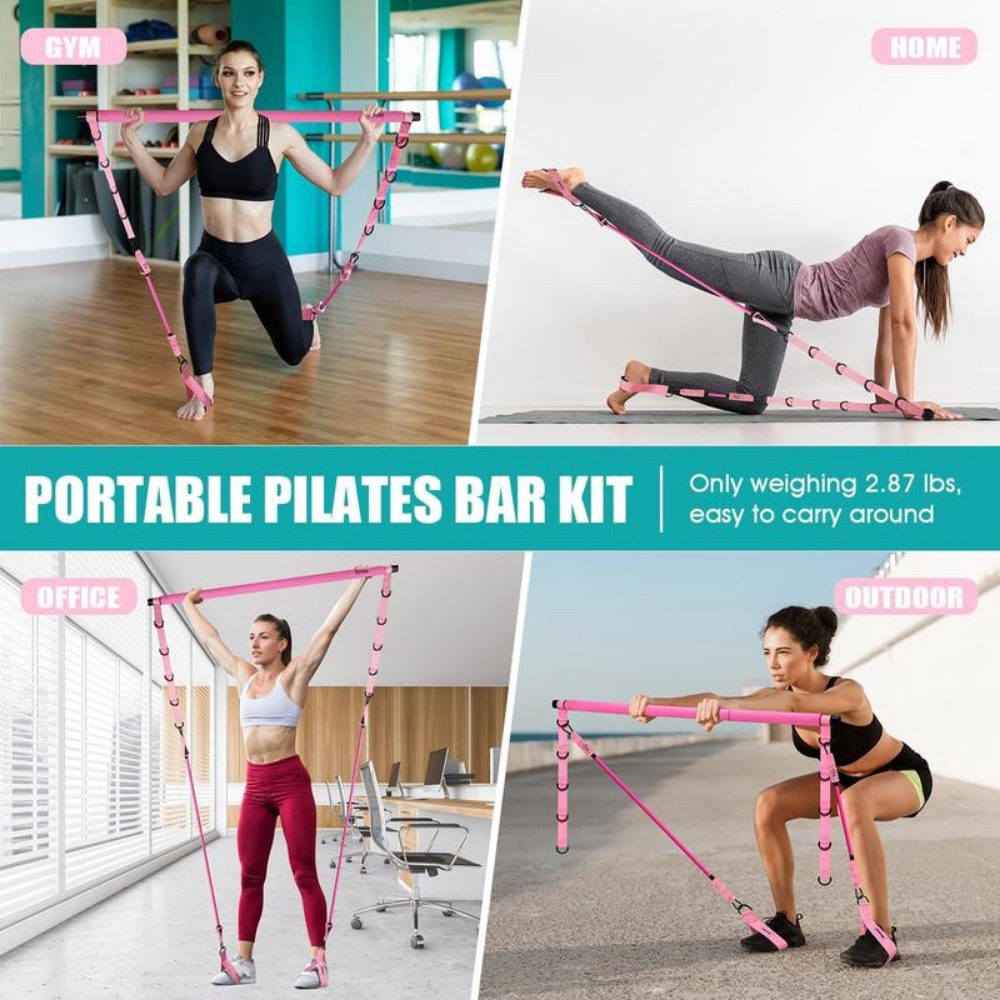 pilates bar kit bands pilates workout equipment Temu