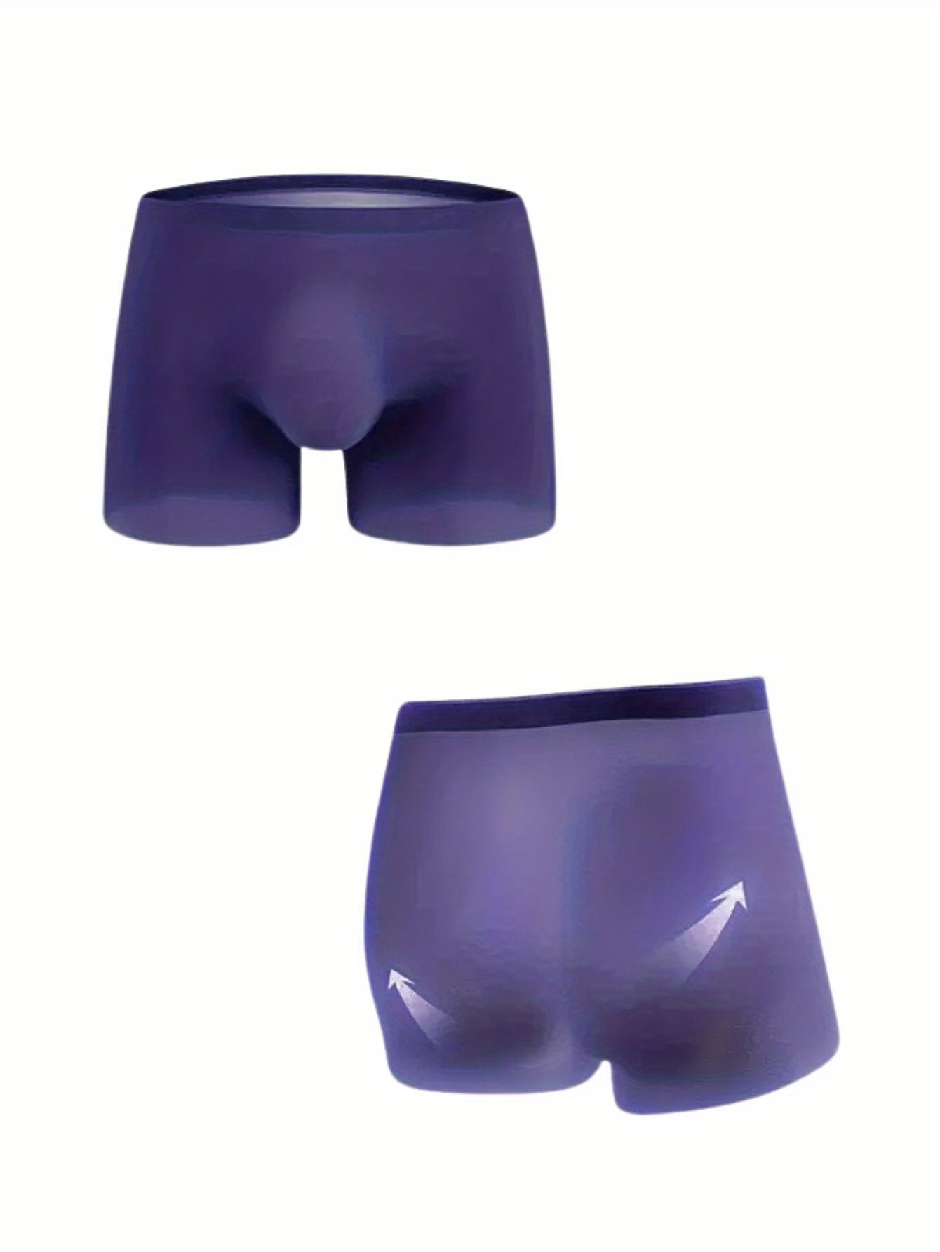 6pcs mens ice silky boxers breathable stretch plus size underwear Product details 5