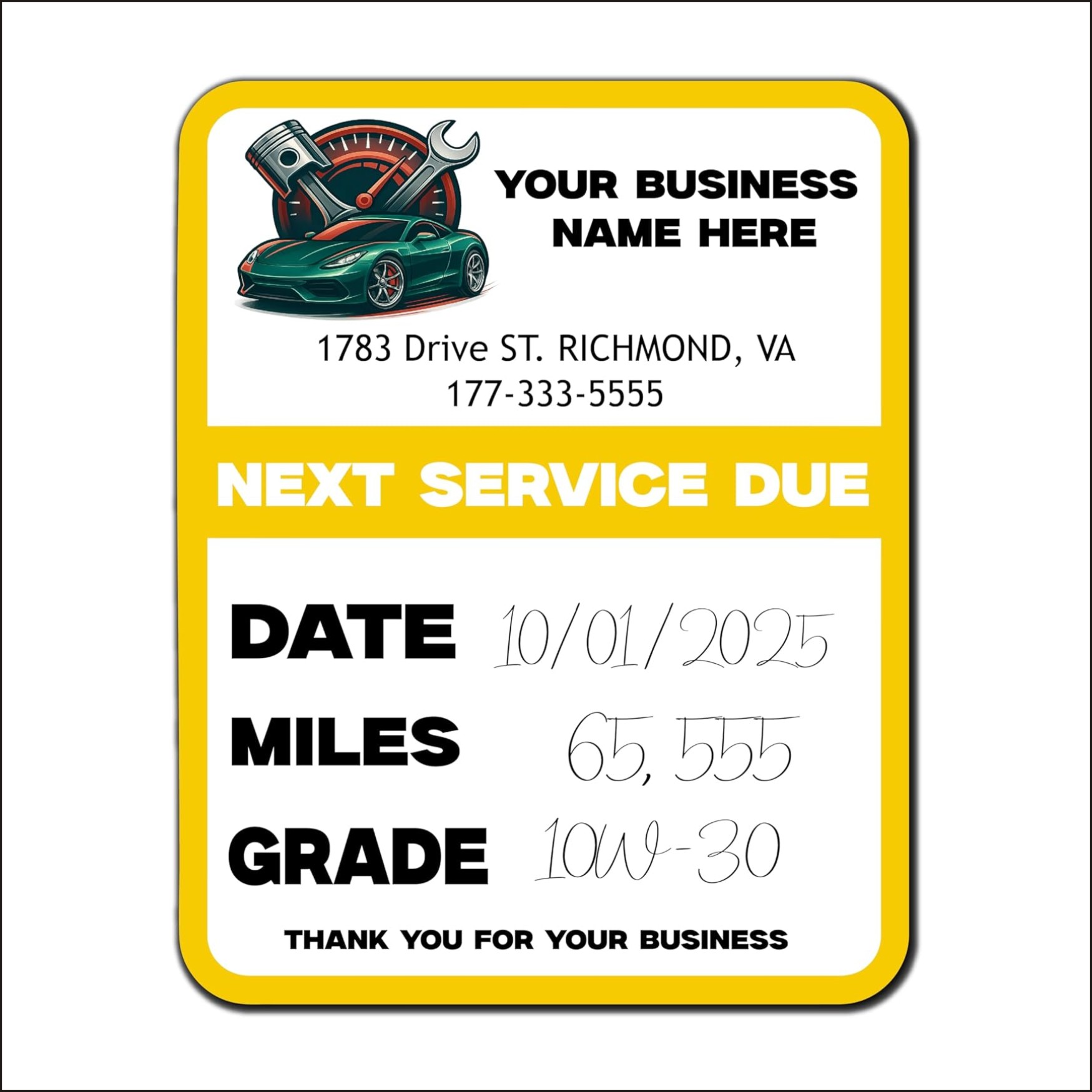 TEMU 498 Self-adhesive Stickers, Custom Oil Change Labels For Car Windshields - Personalized Maintenance Reminder Stickers, Includes , , And Durable,