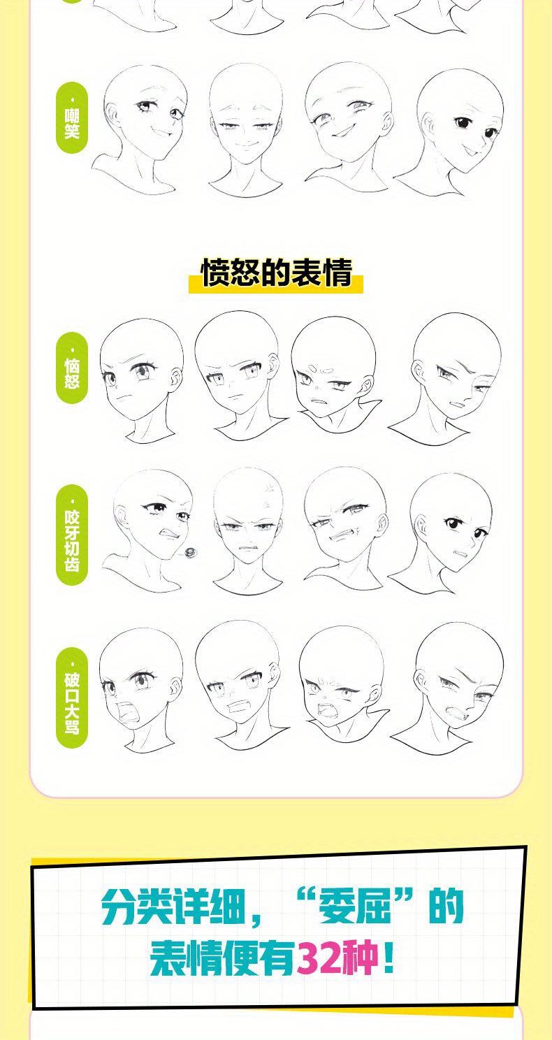 2000 exemplos de expressões faciais de personagens de anime - Temu Brazil, image size:790x1488