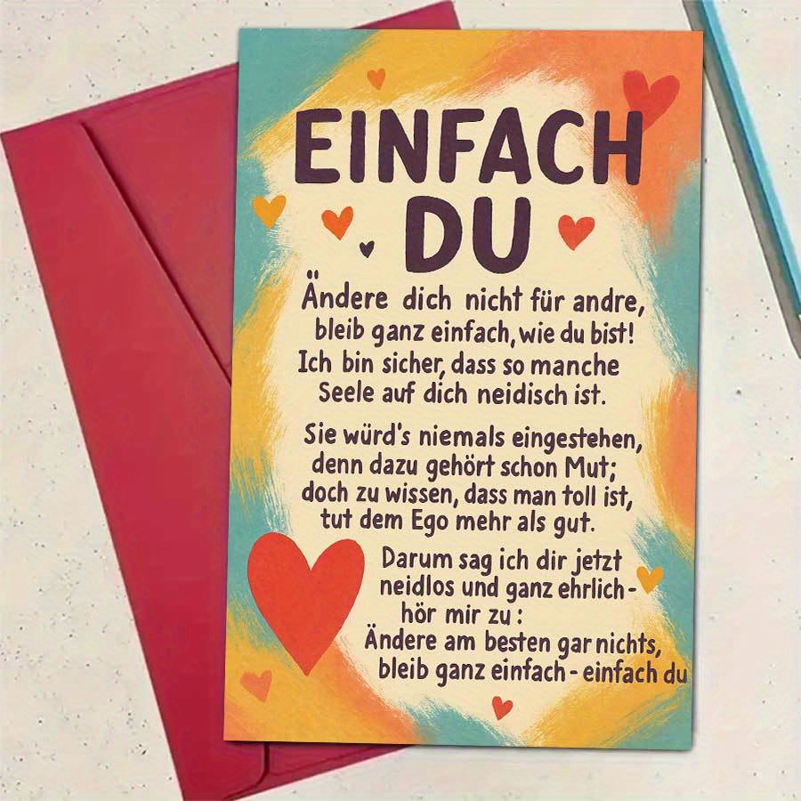 E-shop Eine einfache, inspirierende Einzelgrußkarte für Freunde und Familie, die Selbstvertrauen fördern soll. Dieses motivierende Geschenk ist für
