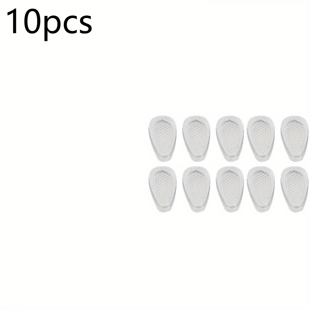 10-pack Soft Non-slip Eyeglass Nose Pads | Cushion Support, Self-adhesive Backing, In Black And White, For Glasses Repair