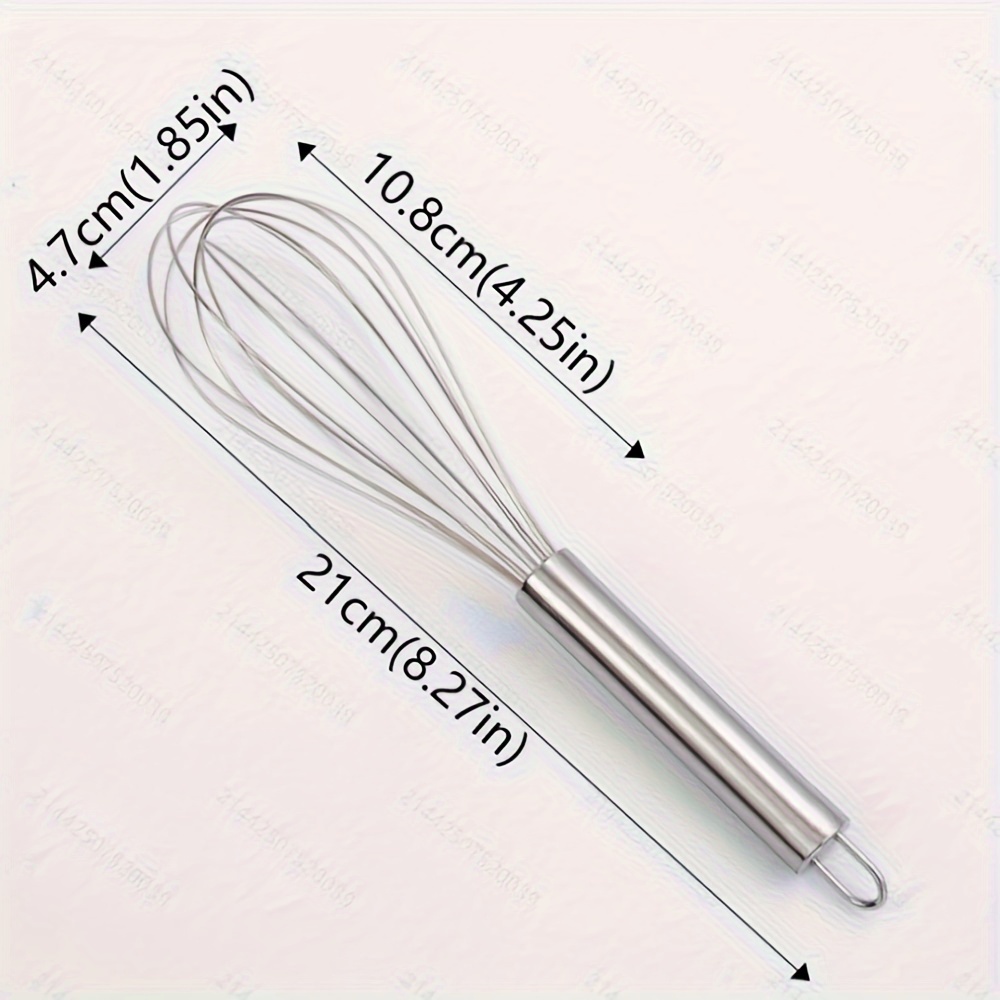 1pc Manual Stainless Steel Egg Beater- Uniform& Rapid Whipping| For Eggs, & Cream, Easy To Clean& Store(home Baking Essential)
