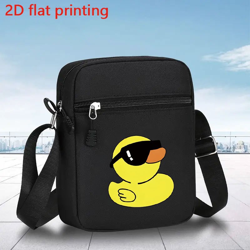 TEMU Cartoon Pattern Men's Outing Portable Small Bag New Style, Large Capacity Body Bag, Travel Small Backpack Hanging Bag Mobile Phone Bag Special