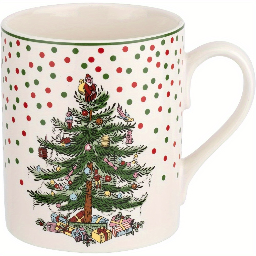 

11 Oz Christmas Tree Mug, 11- Cup - For , Tea, Or - , Dishwasher, Safe - Christmas Mug