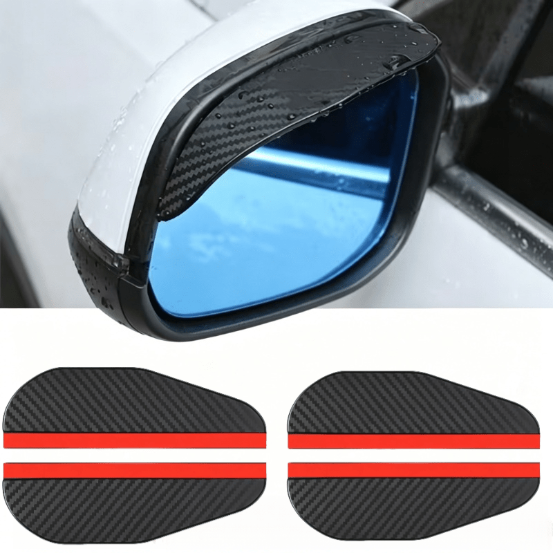 TEMU Lot de 4 Housses de Rétroviseur Extérieur de Voiture contre , Imperméables, -buée, -neige, Housses de Rétroviseur Latéral, Universellement