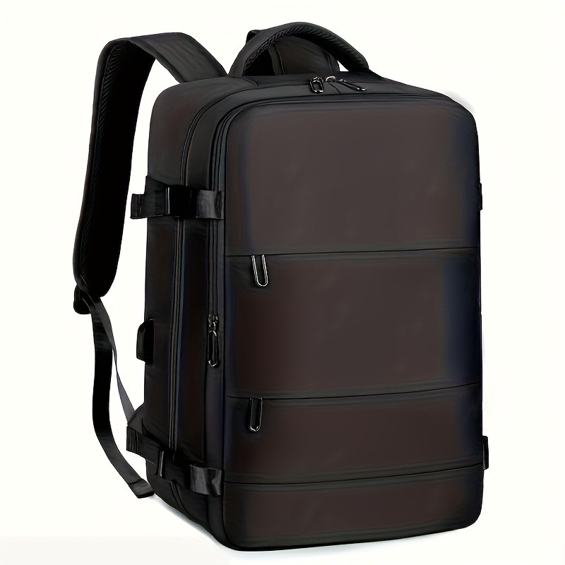 TEMU Dual Shoulder Office Computer Bag For Teenagers, Suitable For Business, Travel, And Student Multifunctional Use, Lightweight, Zipper Closure,