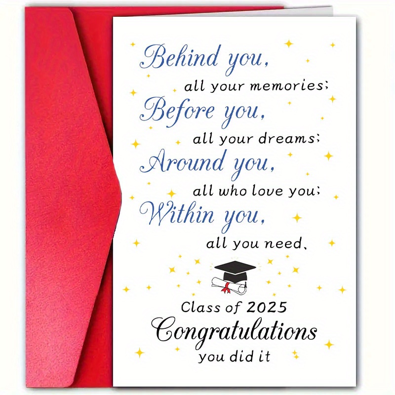 

Greeting - 1pc 4.7x7.1 For Any - Inspirational For , Son, , Niece - , Bachelor , - For Graduations & New