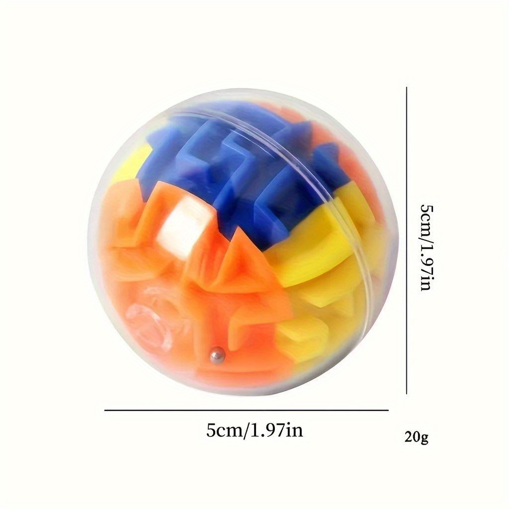 12pcs 3D Maze Memory Ball Puzzle Toys, Brain Teaser Set