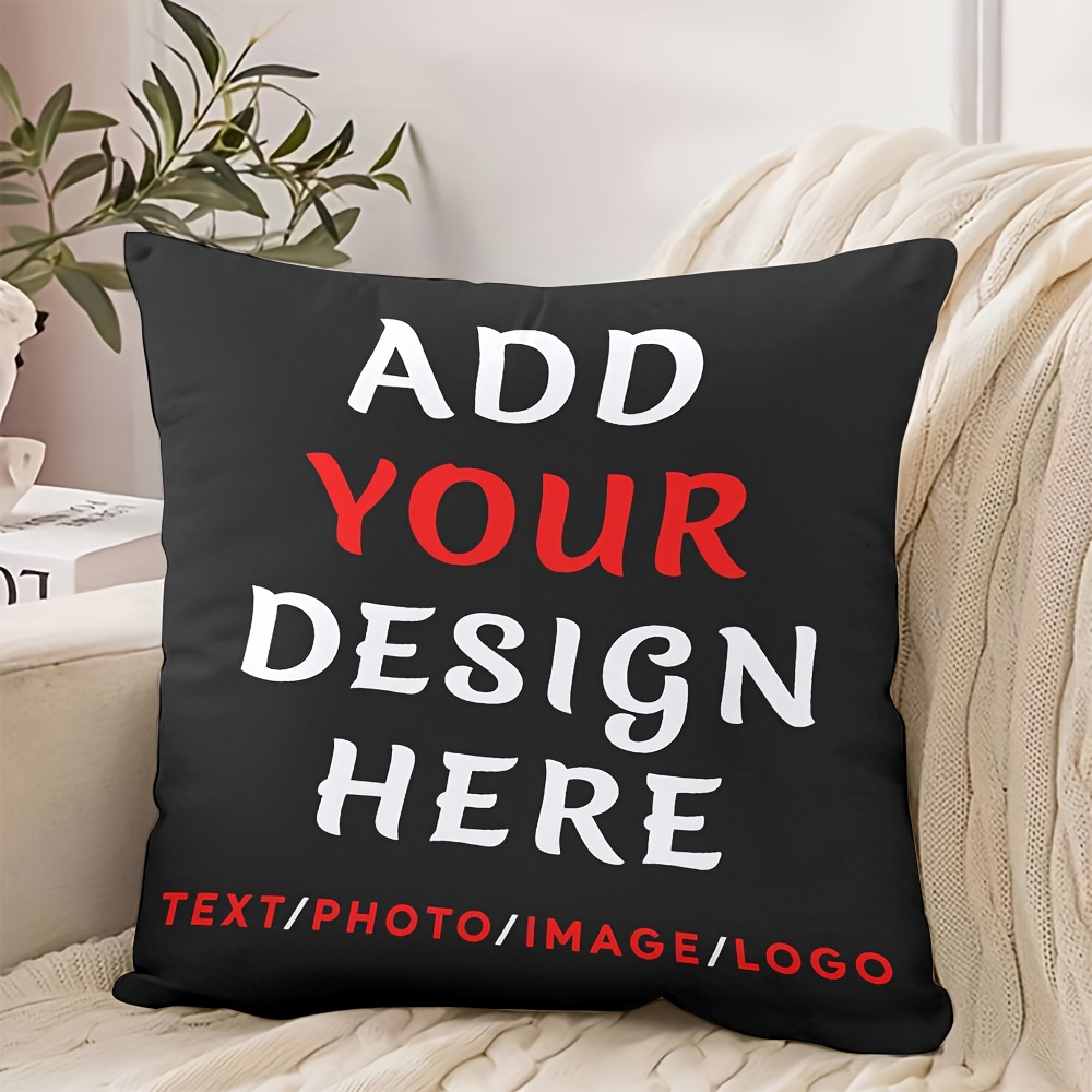 E-shop Benutzerdefinierter Foto DIY personalisierter einseitig bedruckter Kissenbezug, anpassbar mit Hochzeitsfotos, geeignet für Heimdekoration,