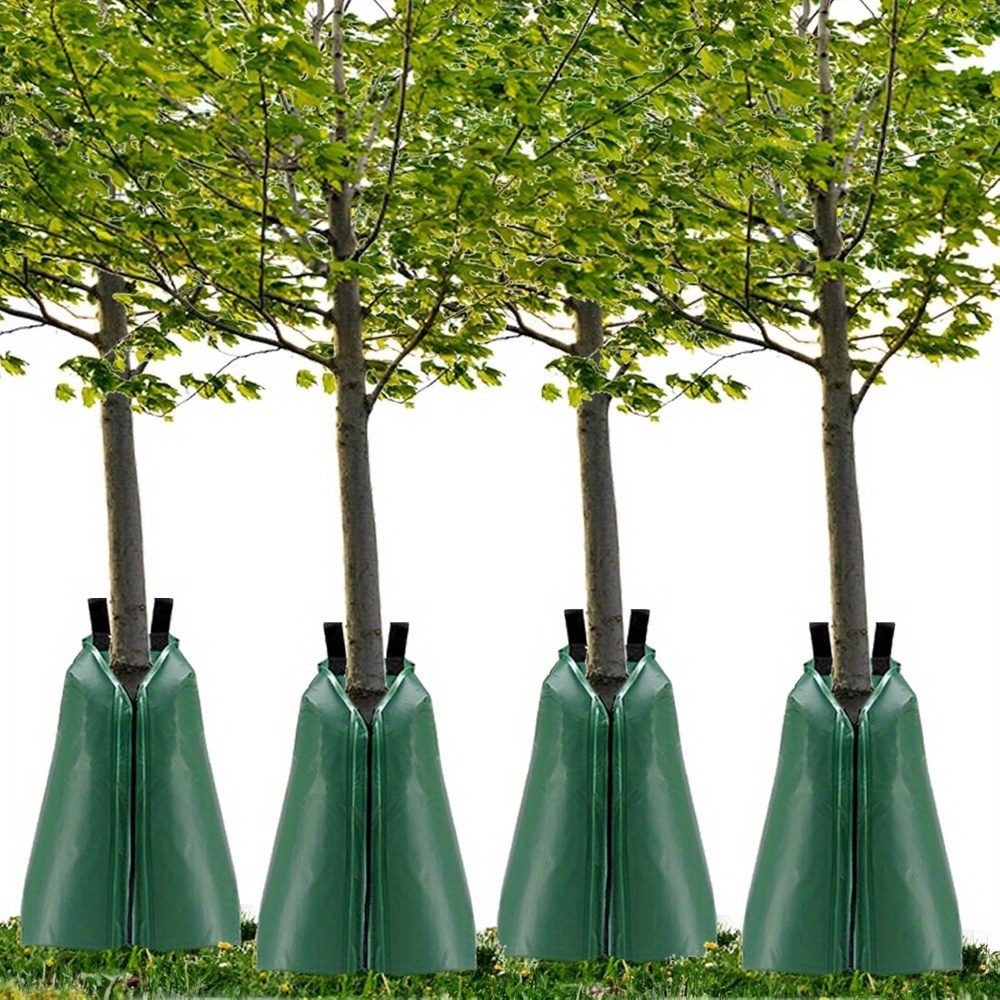 

4 Pack 20 Gallon Tree Watering Bags Heavy Duty, Refillable Watering Bags For Trees, Pvc Tree Irrigation Bags For Newly Or Trees