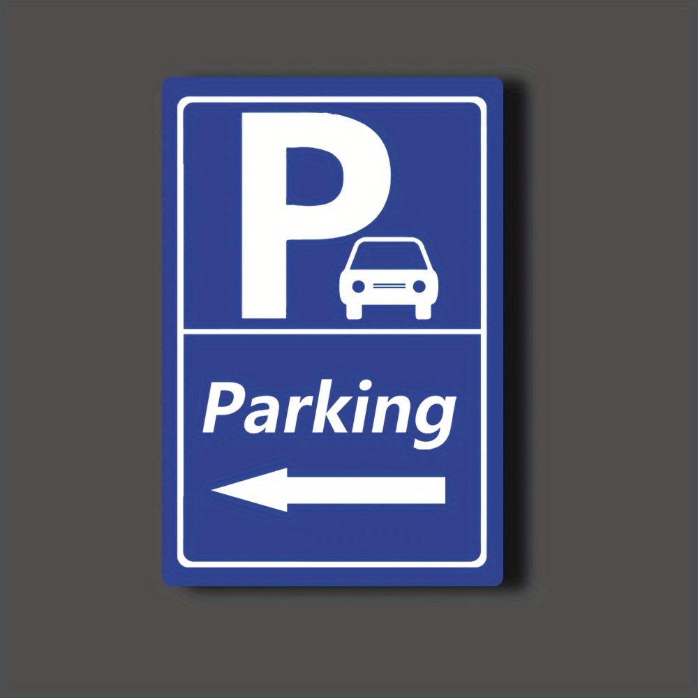 TEMU 2d Flat, 1 Acrylic Sign, Directional Signage, , Manufacturing And Installation Project, Parking Space