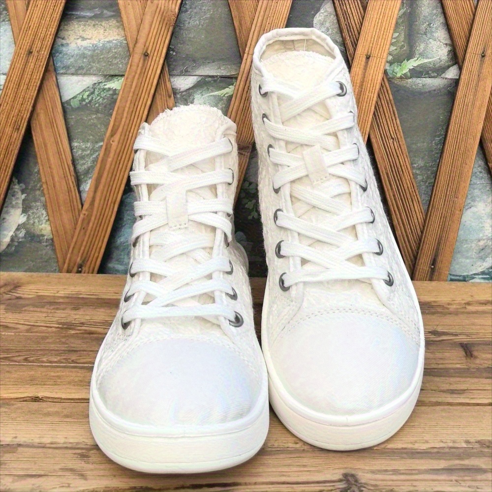 Sneakers, Women's High-Top Lace Skate Shoes with 2D Print - Premium Series, Fashionable and Design. Simple yet Elegant Style That Is Lightweight, Comfortable, Breathable, Moisture-wicking; Essential for Students During Back-to-school Season or