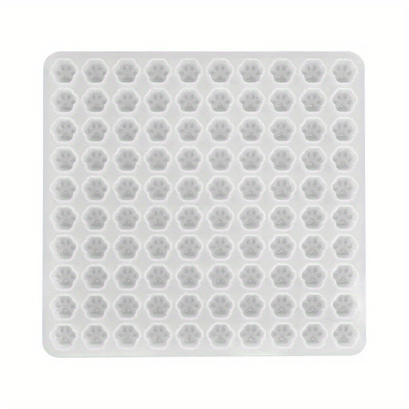 E-shop Epoxidharz Mini Hundert-Verknüpfte Katzenpfoten-Silikonform - 100-Hohlfach-Wiederverwendbare Bastelform für DIY Schmuck, Schlüsselanhänger &
