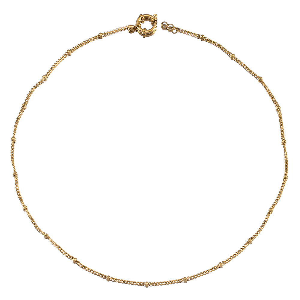 Image of 1pc Mingxuan 304 Stainless Necklace 48cm Chain With Wheel & Twisted Detailing - Edgy Industrial Jewelry For Men, Diy Fashion Accessories, Statement Piece, Design, Highquality Finish, Men's Accessory