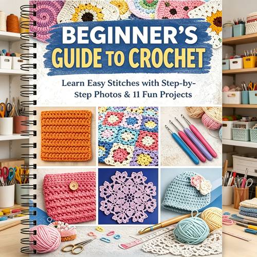 beginners crochet guide a step by step dictionary featuring 30 essential crochet es and techniques plus 11 fun starter projects