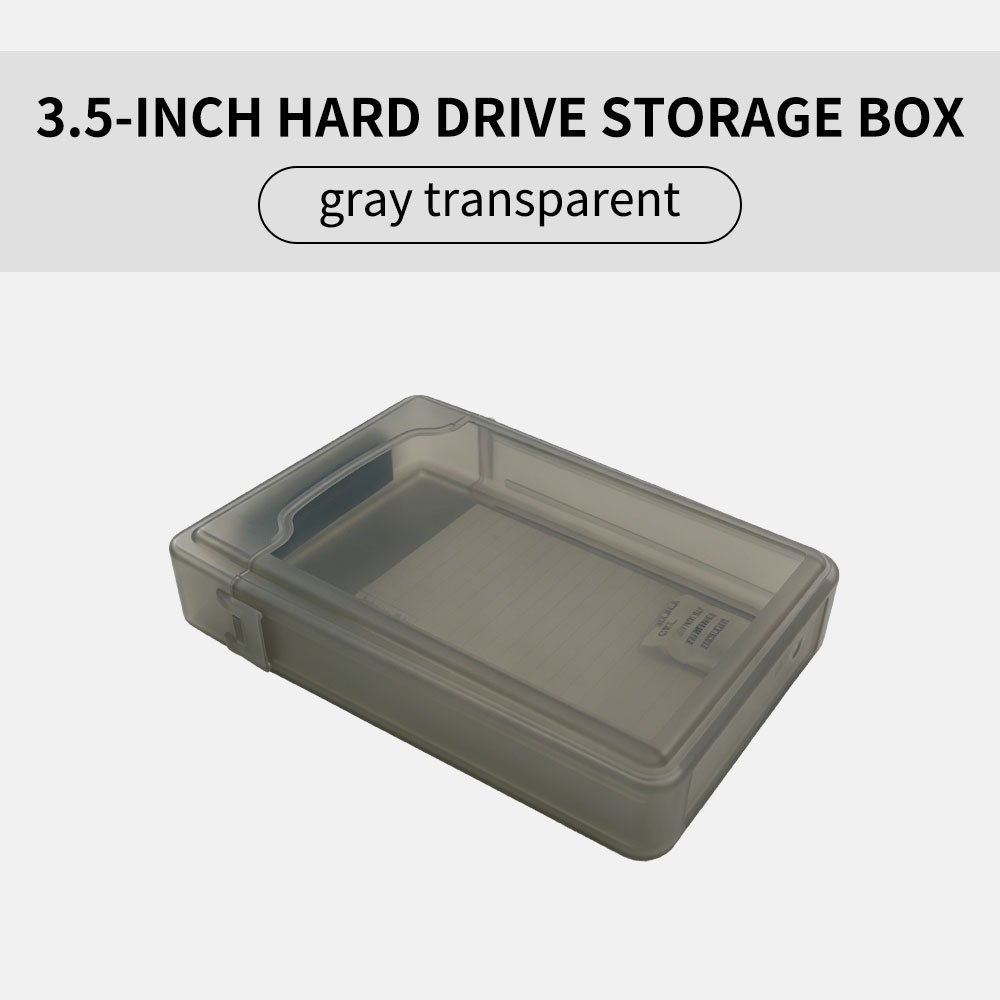 TEMU 3.5-inch Hard Drive Enclosure - Pp Hard Drive Protective Case With Built-in Anti-static Protection, Dustproof And Shock-resistant, Ideal For