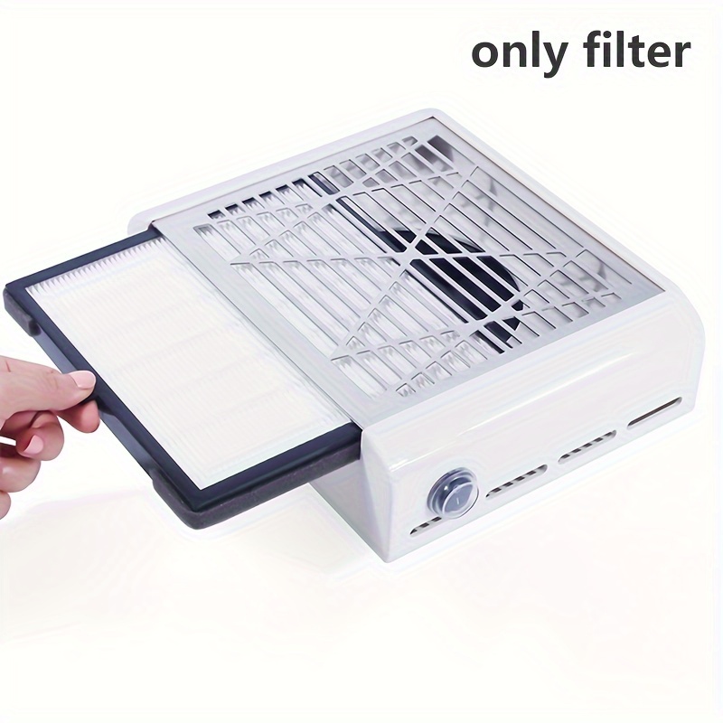 Filtro Coletor de Pó de Unha para Máquina de Manicure - Limpeza Eficiente de Acessórios de Limpador de Unhas e Filtros de Joias de Manicure