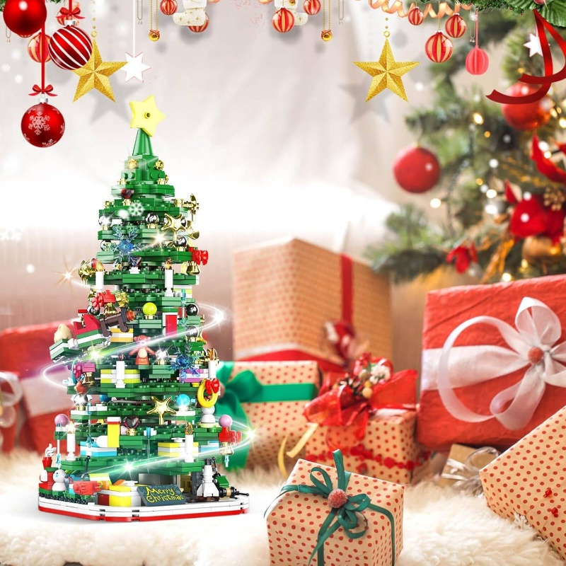 2025年led灯圣诞倒数日历树 - 13岁以上少女专属24天倒数日历，少女圣诞倒数礼物（1083片）| 2025年出生纪念节日装饰及24天活动套装 - 含圣诞树等多种材料 1