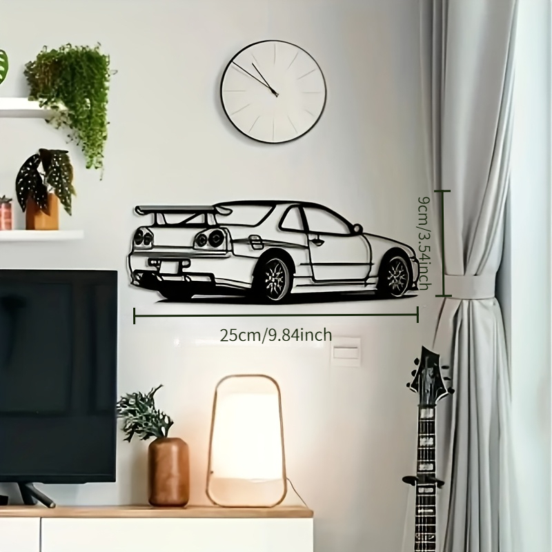 TEMU 【2D】2D平面モデルカー アクリル壁飾り。自宅、オフィス、部屋の装飾に最適。シーンの装飾、テーマパーティー、に最適。新築祝い、誕生日、のギフトに最適。