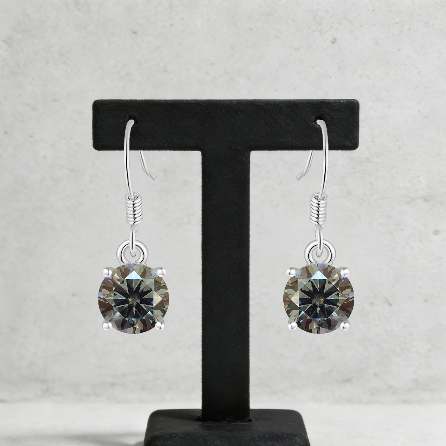 Women's Minimalist Moissanite Earrings