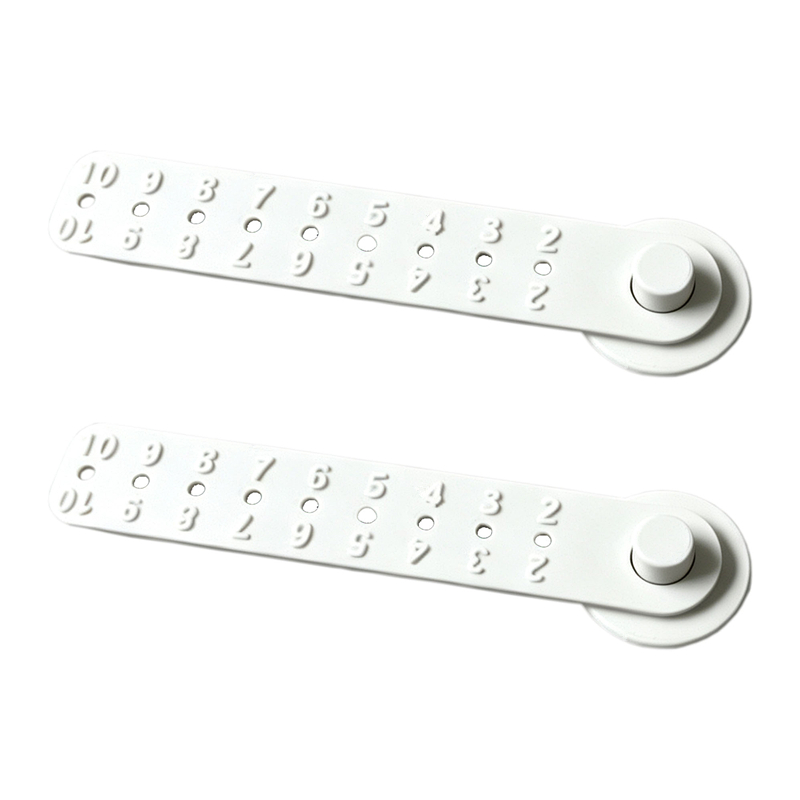 TEMU 2pcs White Pottery Craft Circular Cutting Rulers | Adjustable Dividers, Flexible Interchangeable Parts, Perforated Structure, Clear Indicator