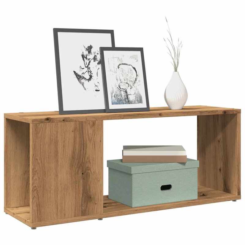 TEMU Tv-schrank, Tv Cabinet, Tv Table, Storage Shelf, Tv Cabinet Artisan Oak 80x24x32cm Wood Material, For Living Room, Bedroom, Office, Tv Cabinet