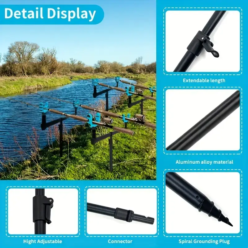 bank fishing rod holders carp SmackDown Made with welded steel construction and a powder coated finish adjustable fishing rod holder bank