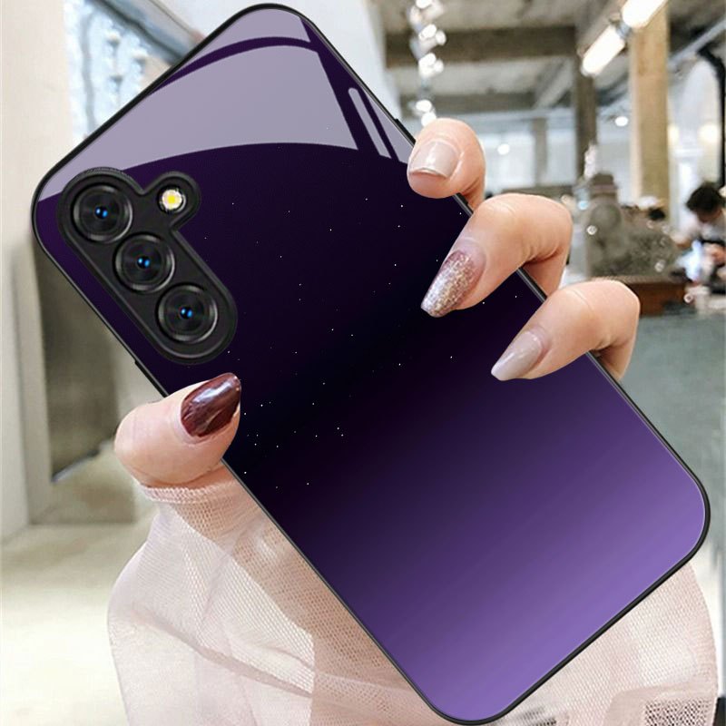 TEMU Starry Sky Gradient Purple Pattern Phone Case For Galaxy