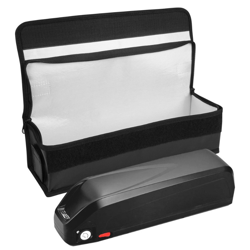 

High-capacity Lithium Battery Storage Bag - Explosion-proof & Waterproof Pvc Transport Case, Black