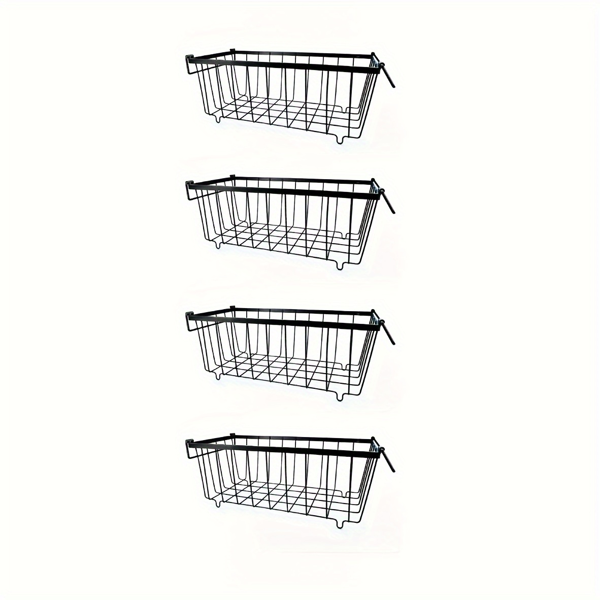 TEMU Freezer Storage Box- 4/3pcs Stackable Deep Freezer Storage Boxes For 5 Cubic Feet (. 1.8 Meters) Of Chest Freezer, From Bottom For Food