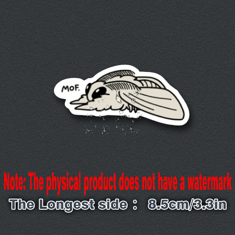 TEMU 2pcs - Waterproof Matt Small Animal Moth Sticker, Suitable For Cars, Motorcycles, Laptops, Walls And Body Art Decoration, Multi-functional