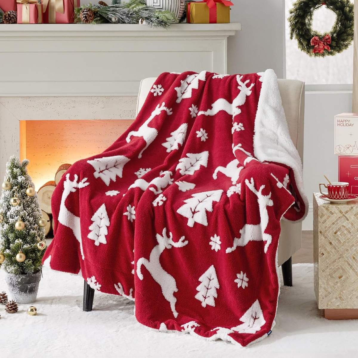 

Bedsure Christmas Blanket - , & For , , Christmas Decor