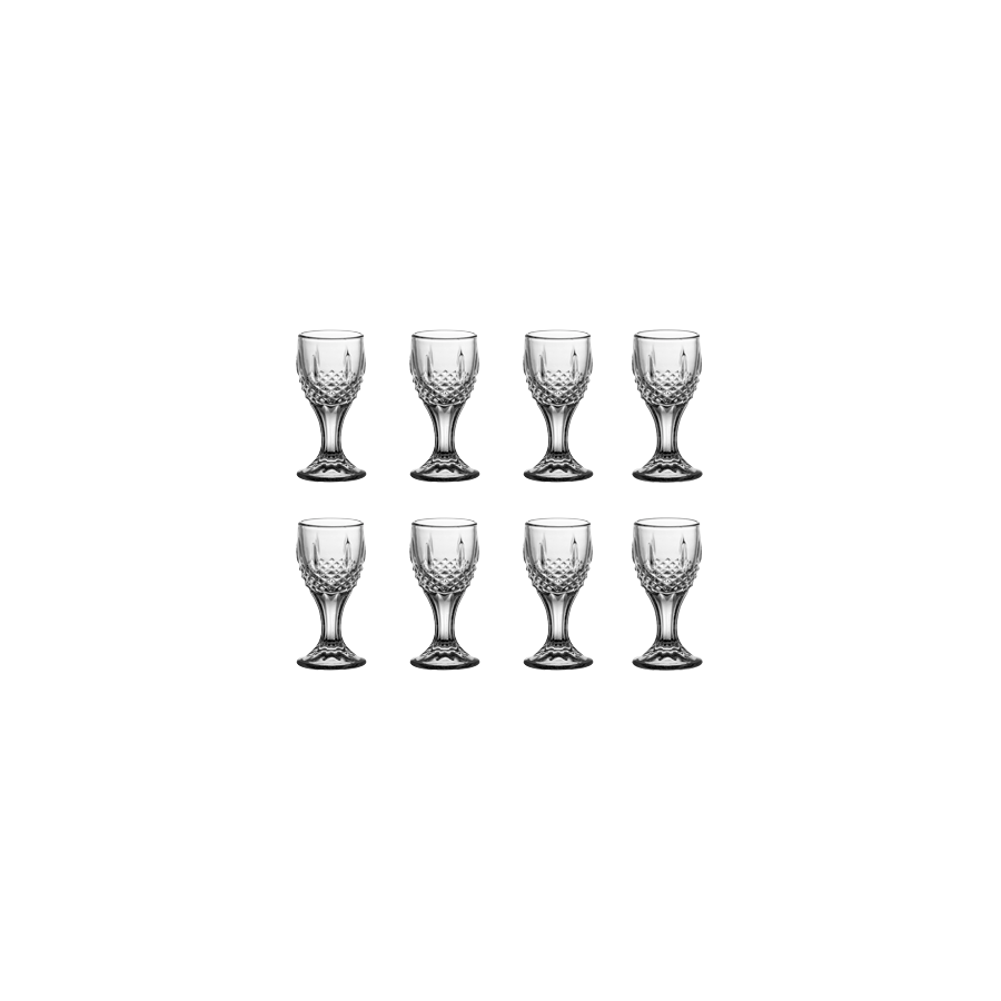TEMU 8pcs 10ml Simple Transparent Mini Stem Glass - Home Mini Liquor Cup, Clear Glass Material, Thick And Durable, Practical Drinking Glassware For