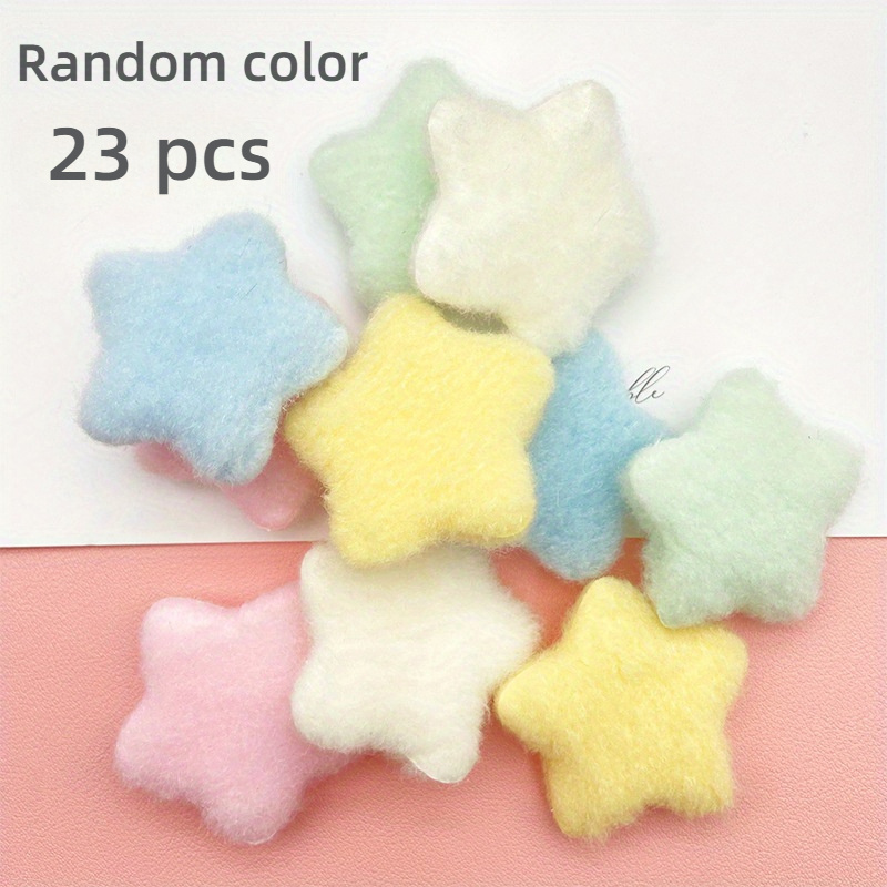 23pcs/ 46pcs Star Plush Clothing Sewing Accessories Diy Decorative Materials Ball Accessories