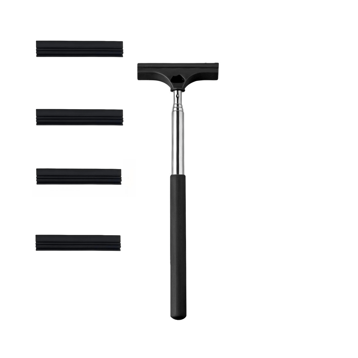 TEMU Brosse de nettoyage télescopique pour aquarium de 22 pouces avec 4 têtes de brosse de rechange, grattoir à télescopique de troisième génération,