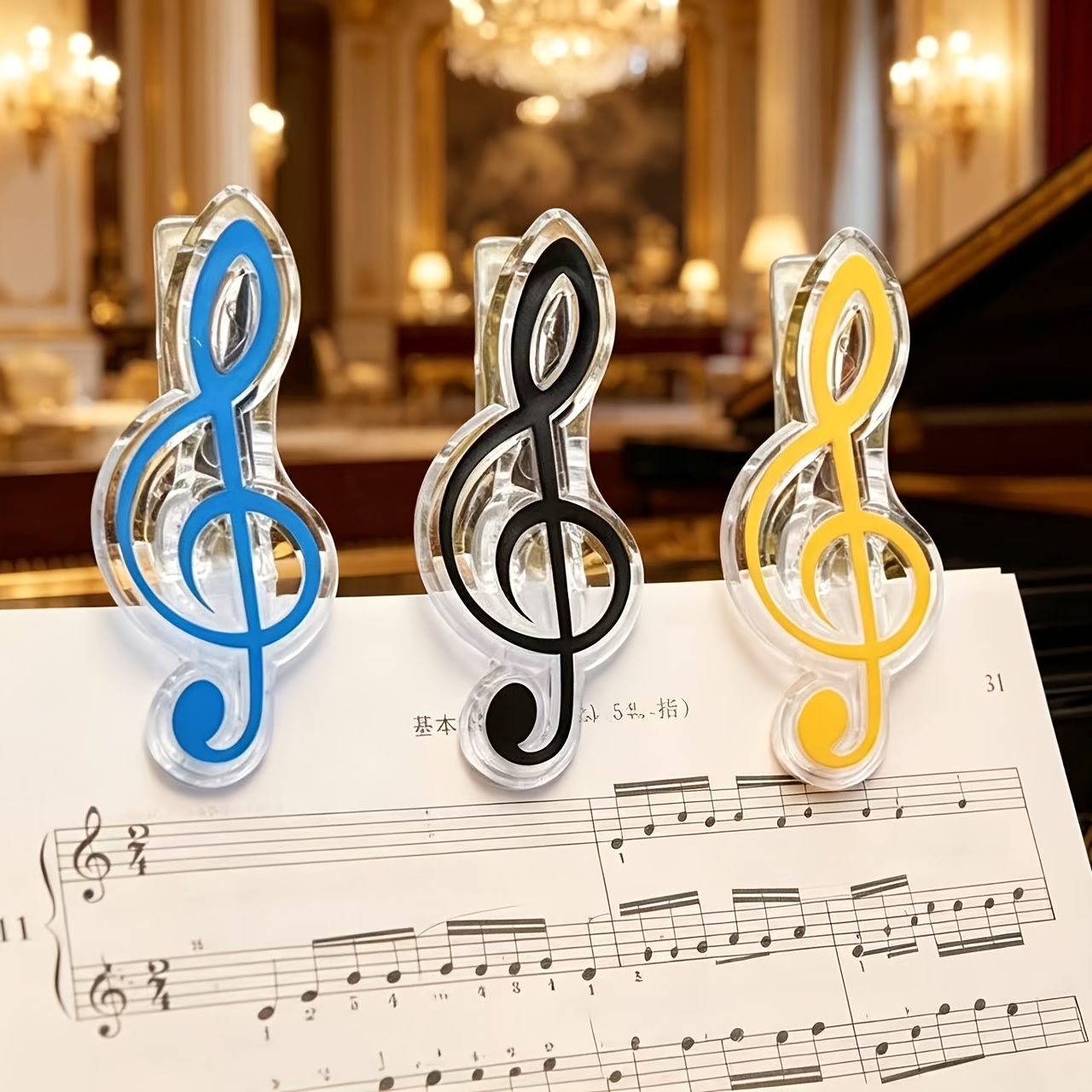 TEMU Three-pack Music Sheet Holders, Piano Score Folders, File Folders, Sheet Music Organizers