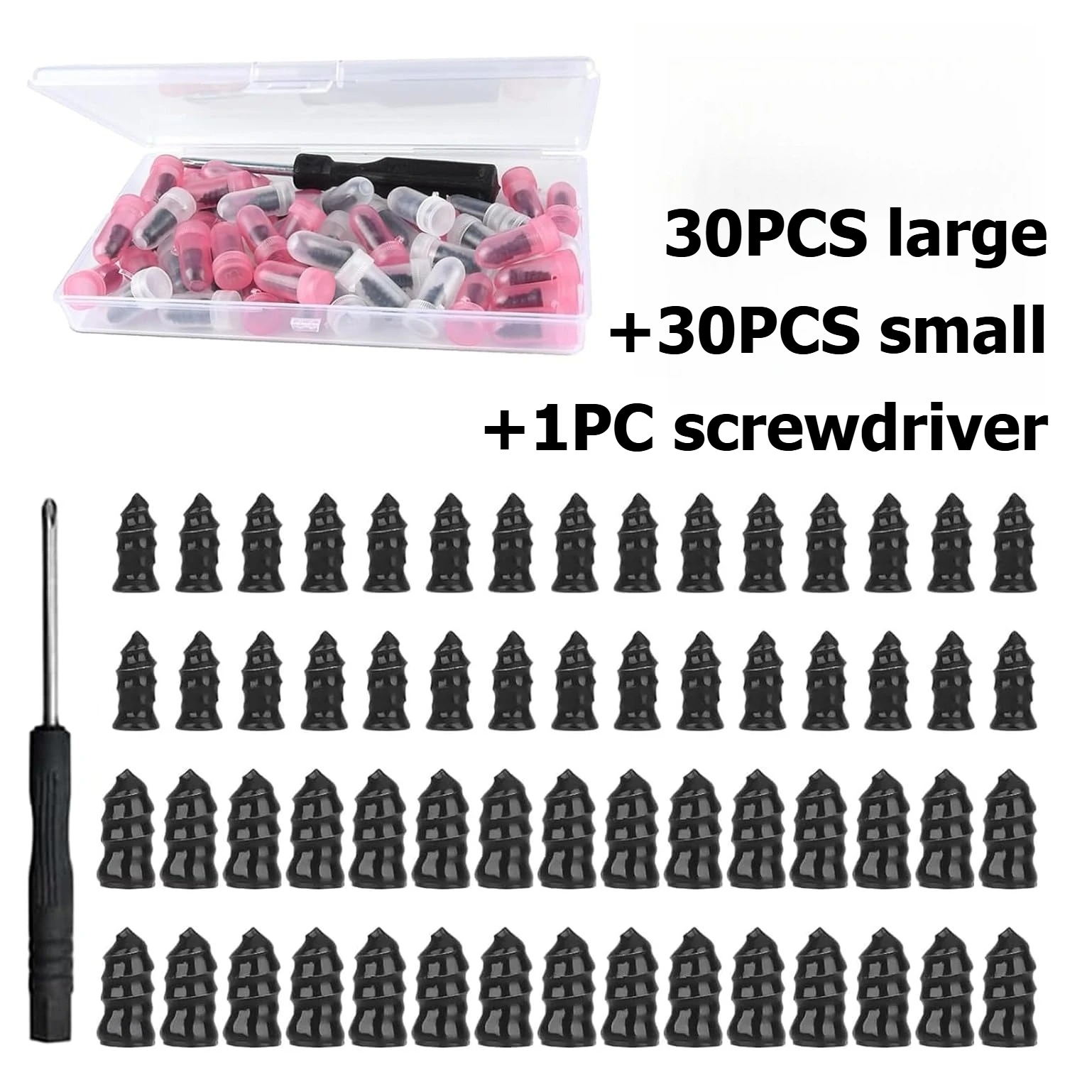 Image of Heavy Duty Tyre Repair Spiral Rubber Nails Kit Capsule Sealed No Disassembly Roadside Emergency For Car Motorcycle Bicycle Truck Tractor Atv Off-road