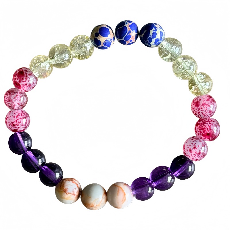 Blue Beaded Wealth & Fortune Unisex Bracelet, Original Design