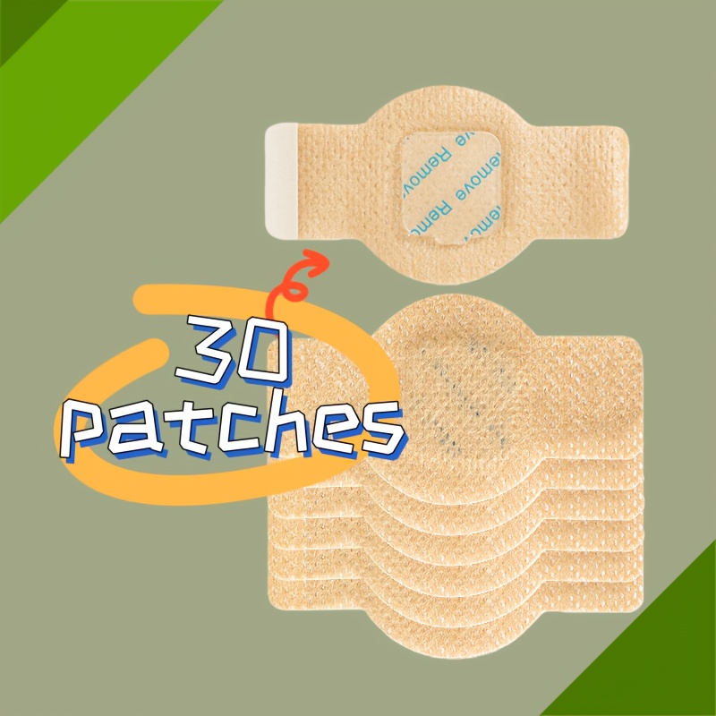 30pcs Per Bag, Non-woven Material, Breathable Soft Armor Stickers, Skin-tone Nail Pads And Protectors