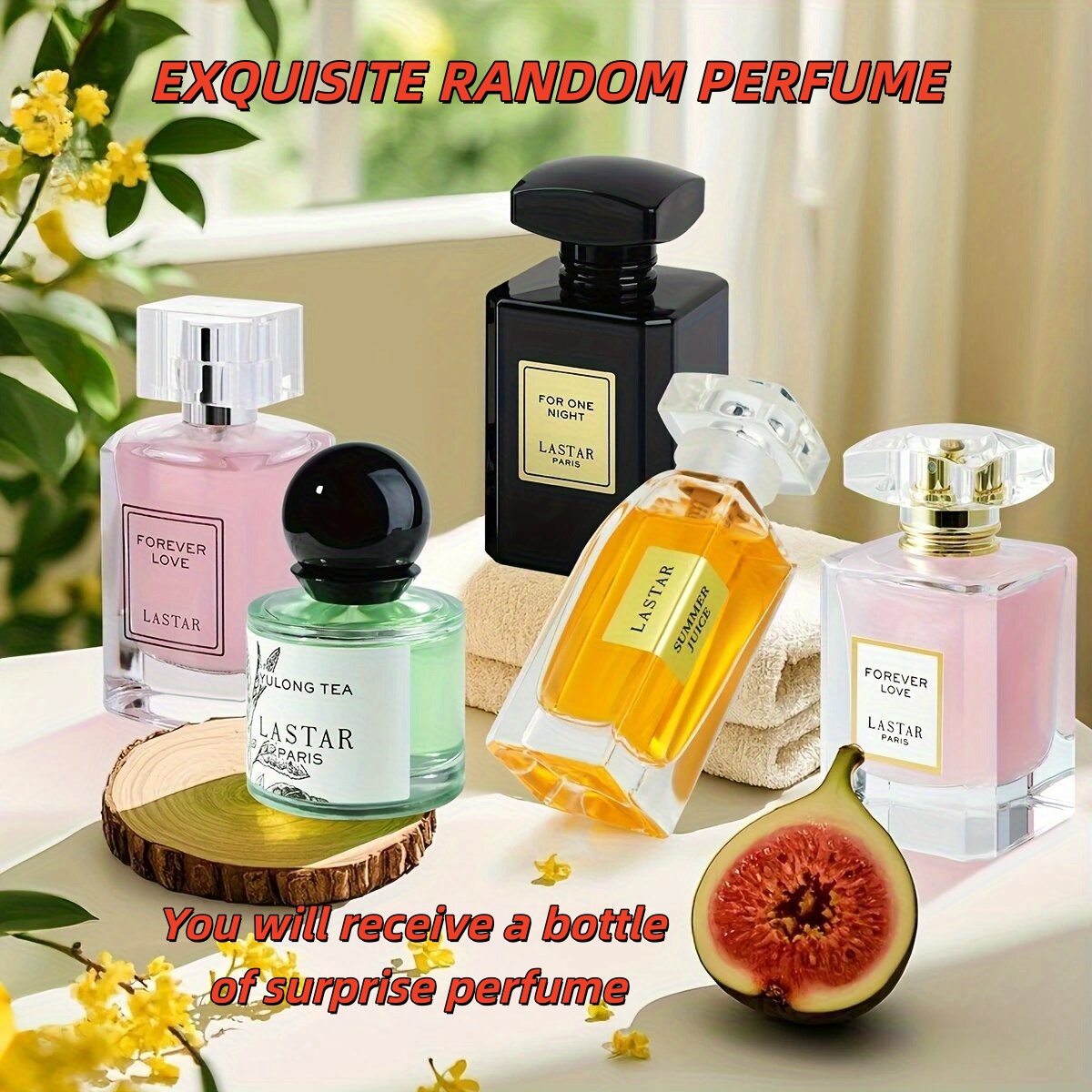 TEMU 1 Bottle Of Surprise Random Perfume 30ml/45ml/50ml/55ml. The Various Fragrance Notes: Citrus, , Floral Or Fruity. Open The Package And You Will