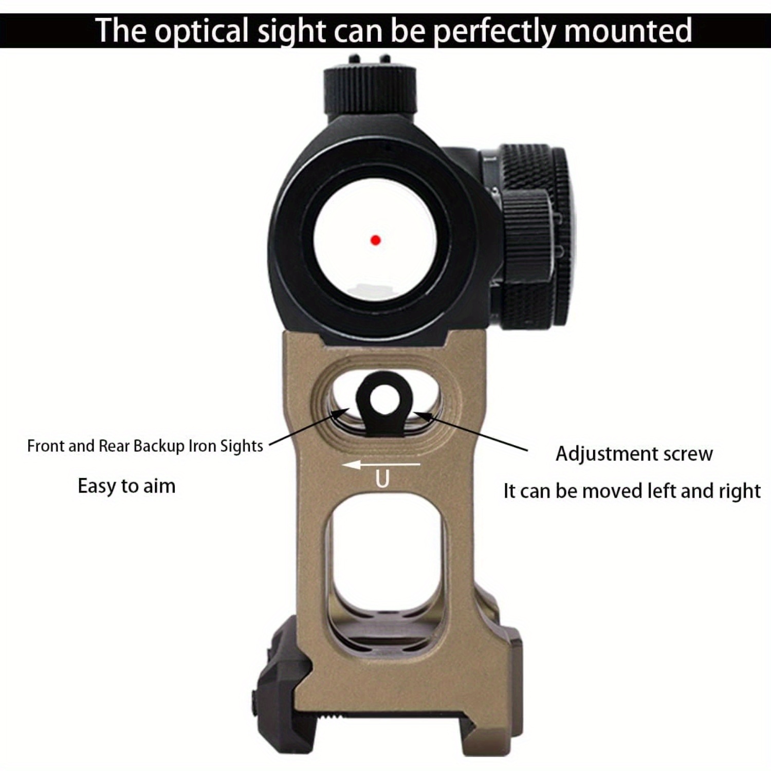 Unity Tactical FAST Mount – 2.26″ Height - Fits H1, H2, T1, T2